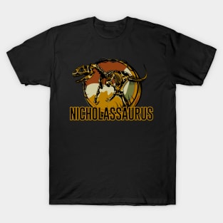 Nicholassaurus Nicholas Dinosaur T-Rex T-Shirt